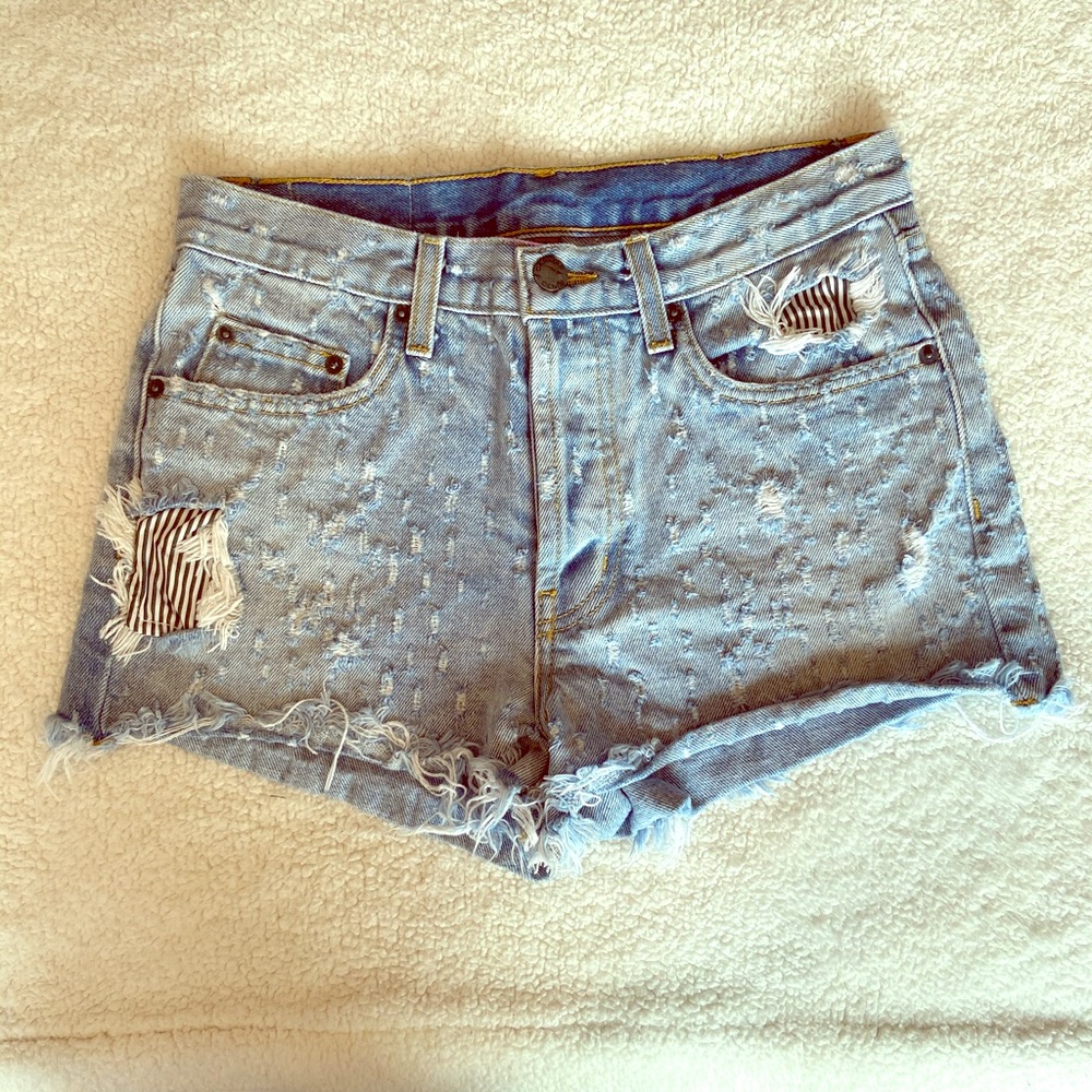 Carmar Distressed Denim Shorts